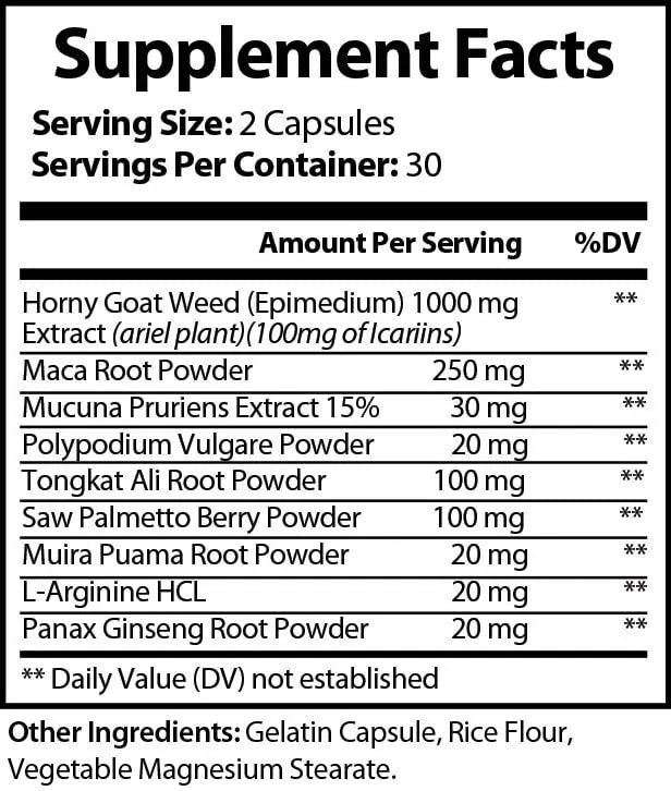 Male Enhancement Supplement Capsules Men’s Health