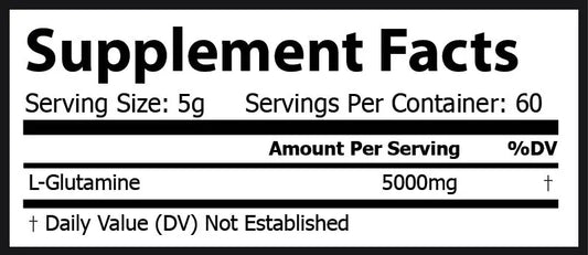 Micronized L-Glutamine Powder – Gut Health & Recovery Sports Nutrition