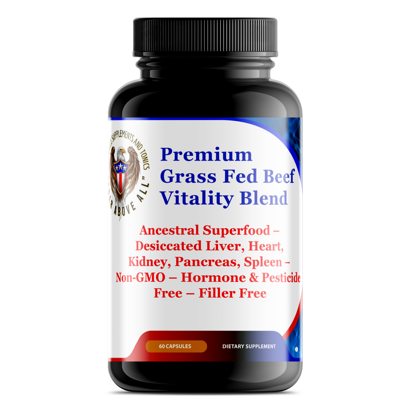 Premium Grass Fed Beef Vitality Blend